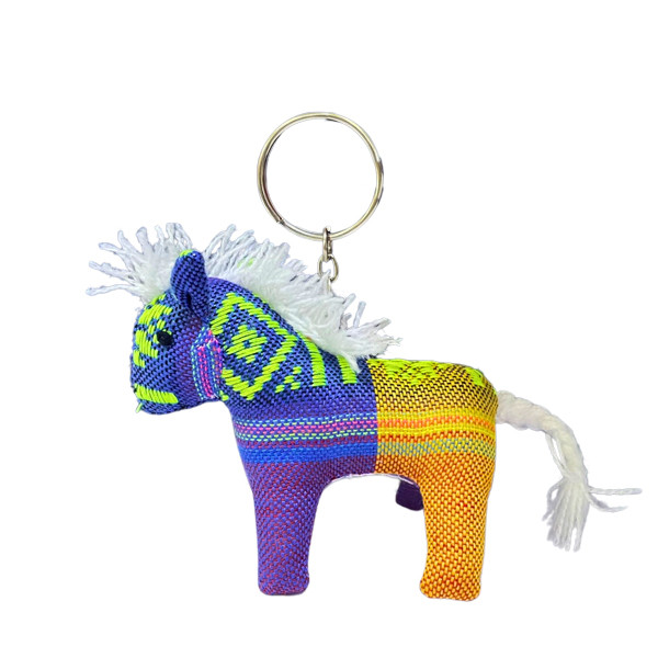 Donkey shaped Keychain Made Of Brocade Fabric