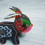 Rabbit Made Of Brocade Fabric